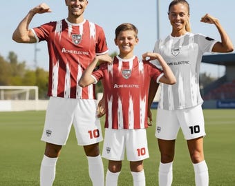 Personalized Soccer Jersey, Dye Sublimated Sports Team Apparel, Personalized Football Kit