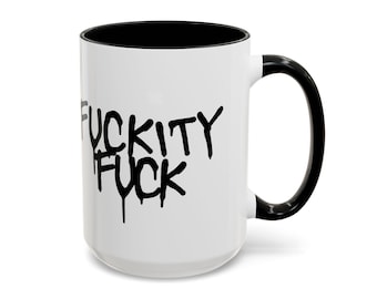 Fuckity Fuck Motorcycle Mug | 15oz Coffee Mug | Biker Coffee Cup | Motorcycle Lovers Gift