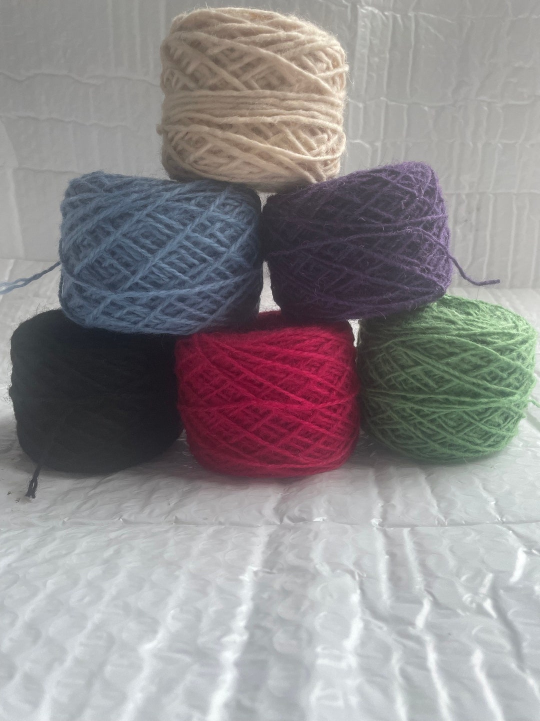 6x 50g Pure Wool Rug Tapestry Wool Yarn, Chunky Wool Yarn Etsy