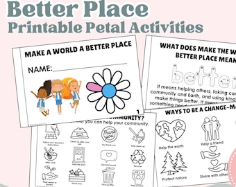 Folleto de actividades de pétalos de Daisy Girl Scouts: Haz del mundo un lugar mejor