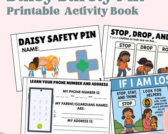 Paquete de actividades con imperdibles de Daisy Girl Scout (PDF imprimible)