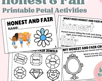 Folleto de actividades "Honest and Fair Petal" de Daisy Girl Scouts (PDF imprimible)