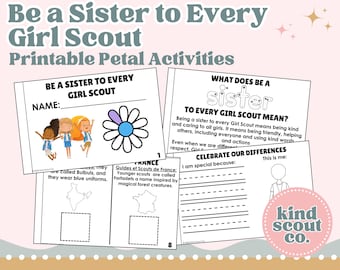 Daisy: Sé la hermana de cada Girl Scout: Folleto de actividades de pétalos (PDF imprimible y editable)