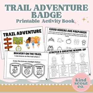 Daisy Girl Scouts Trail Adventure Badge Workbook (PDF Printable)