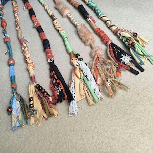 Handmade dreadlocks, dreads in natural colors | Unique pieces | 50–55 cm | Boho hair accessory