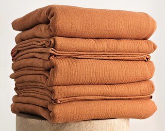 Soft romantic muslin - fabric for sewing - 100% Cotton material - double gauze fabric