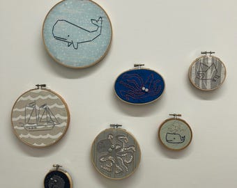 Bordado de animales caprichosos