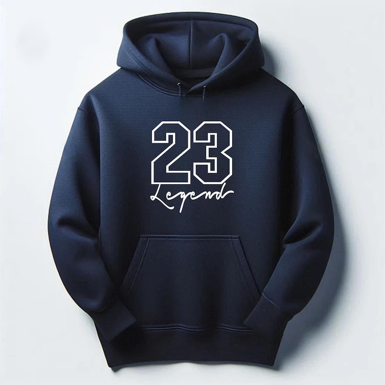 Men's Premium Sweatsuit 23 Legend Hoodie Joggers Matches Jordan 13 Midnight Navy