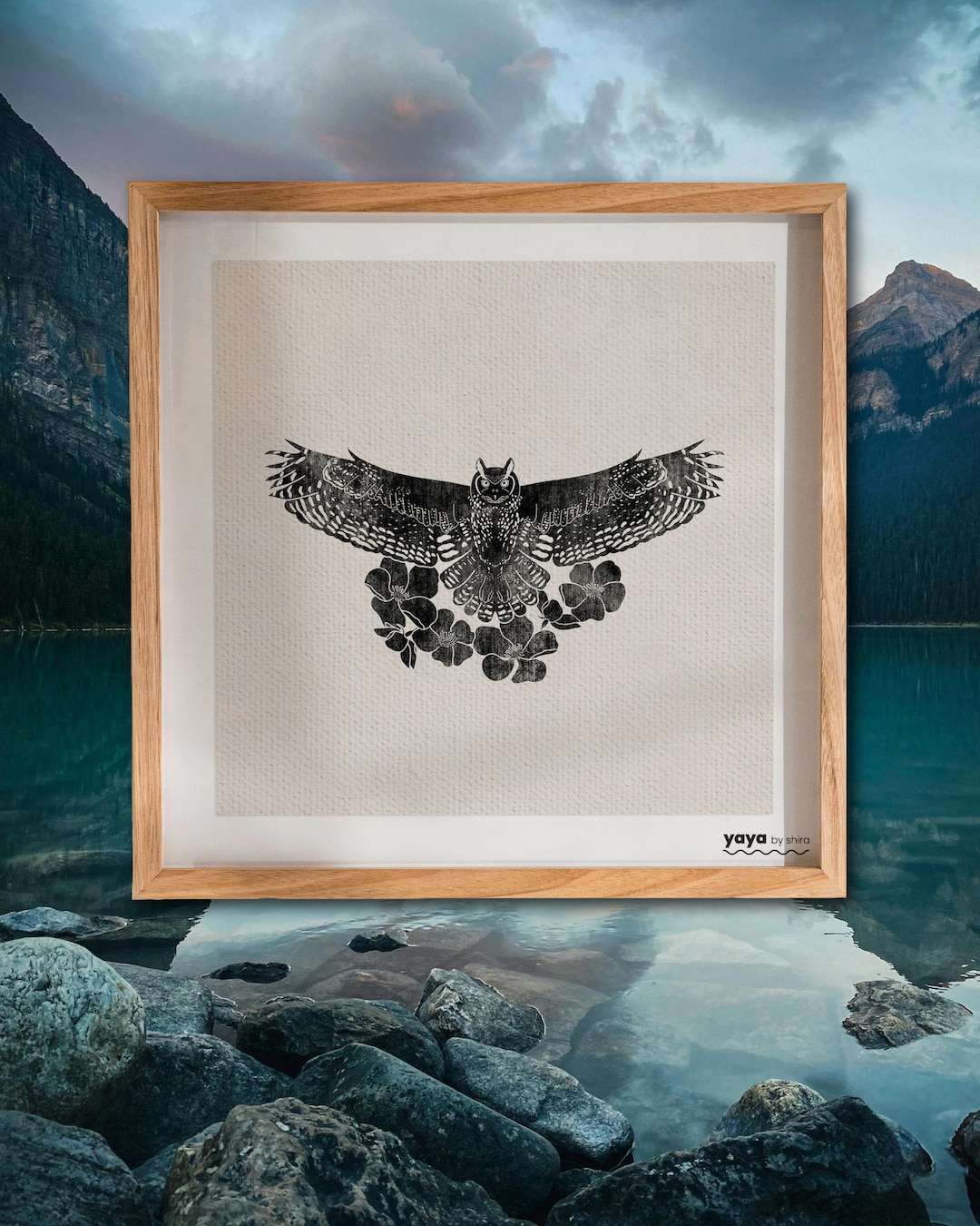 Great Horned Owl Art Print - Wildlife Nature Giclée, Canadian Art, Bird ...