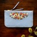 Wool Felt Coin Purse Wallet ø Small MakeUp Bag ø Hand Embroidered ø Personalised Gift ø LoftFullOfGoodies