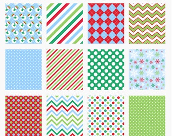 snow digital papers winter season - Snow Day Boys Digital Papers