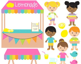 lemonade stand clip art clipart digital - Lemonade Stand Digital Clip Art