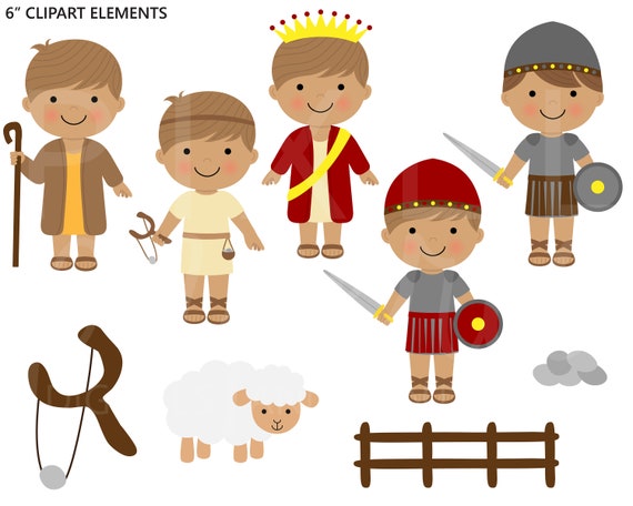 Christian Clipart Bible David Goliath Clip Art David and - Etsy Christian Clipart Bible David Goliath Clip Art David and - Etsy
