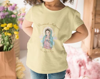 Vår Fru av Guadalupe barntröja | Marian Devotion akvarell illustration | Välsignad Moder