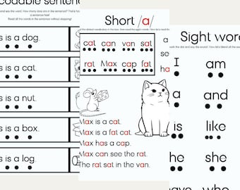 Fun With Phonics Book 2: Decodable CVC passages and sentences
