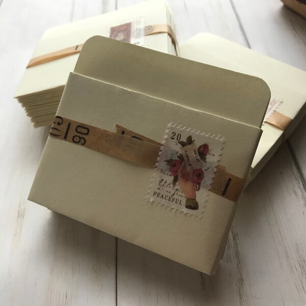 New Old Stock Vintage Library Card Pockets