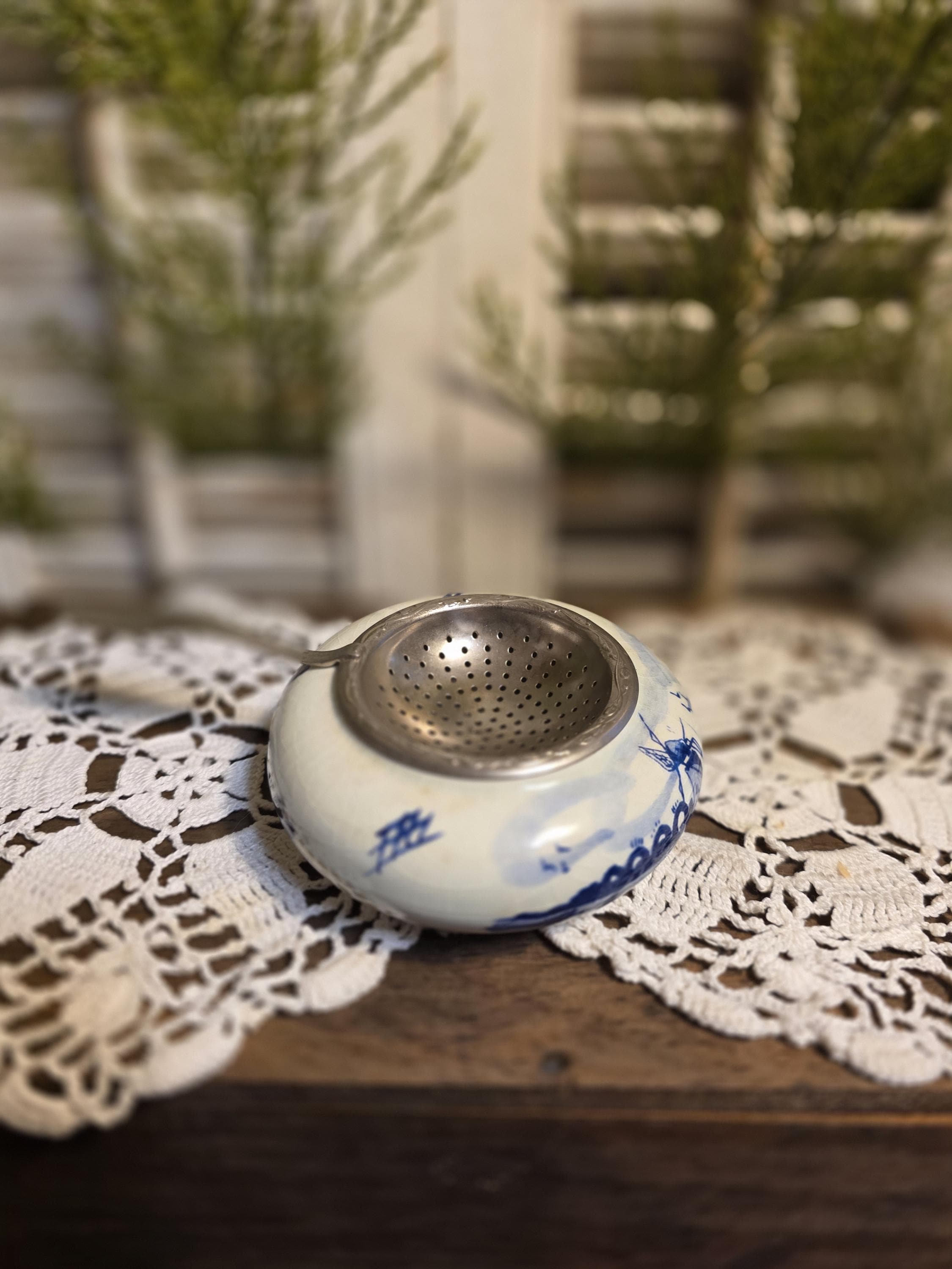 Vintage Dutch Tea Strainer - Etsy