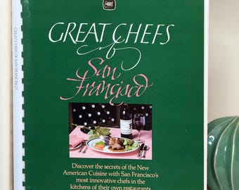 Great Chefs of San Francisco Cookbook | 1984 Avon | PBS Television Series | Vintage Spiral Bound