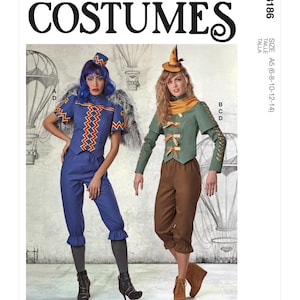 M8186 McCall's 8186 SEWING PATTERN Misses' Costumes Scarecrow Flying Monkey Wizard of Oz Inspired | Sizes 6-14 or 14-22 UNCUT