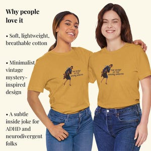 Time Blindness Nancy Drew Shirt, Neurodivergent Humor Shirt, ADHD Gift afbeelding 2