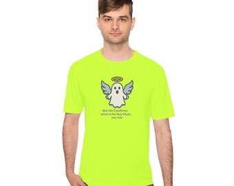 Holy Ghost Graphic Tee – Unisex Moisture-Wicking Polyester Shirt