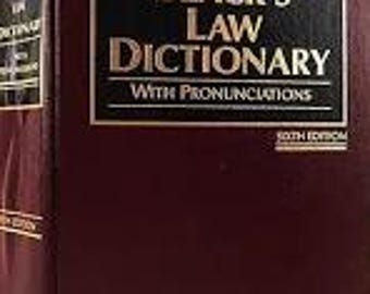 Black's Law Dictionary with Pronunciations, 6th Edition (Centennial Edition 1891-1991) 6th Edition