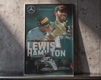 ルイス・ハミルトン F1 2024 (イギリスGP優勝者) - A4 または A3