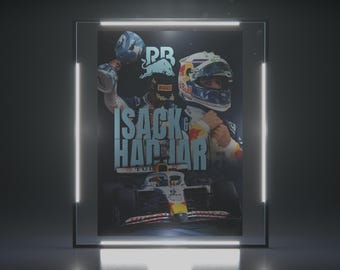 Isack Hadjar F1 Poster • Modern Racing Wall Art (Digital Download)