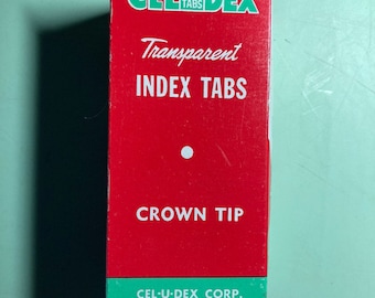 Index tabs - Cel-u-dex - vintage