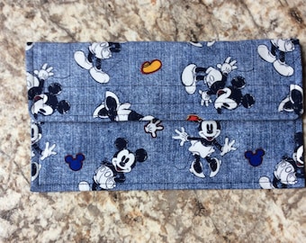 NEW Mickey and Minnie Coupon Holder / Organizer / Wallet/ Cash Budget