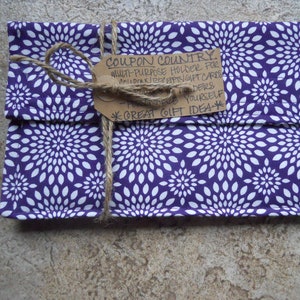 Titular de cupón de diseño Dark Purple Bursting Star II / Organizador / Cartera / Presupuesto de efectivo / Recibo