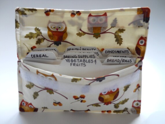 Makeup-Coupon-Envelope System Pouches-Owls
