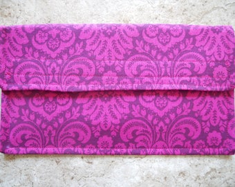 THE NEW SMALLER  Fun Fuchsia Coupon Holder / Organizer / Receipt/ Appointment/ Gift Card Holder