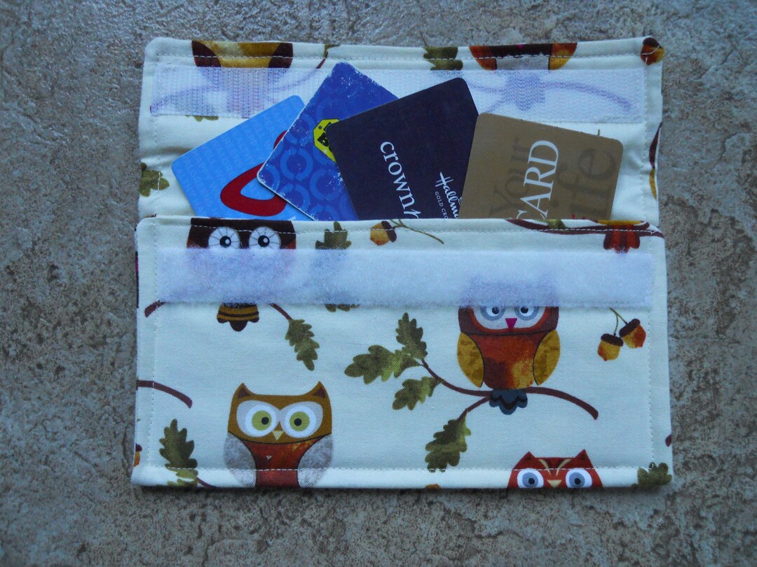 NEW SMALLER the Wise Owl Coupon Holder / Organizer / Receipt