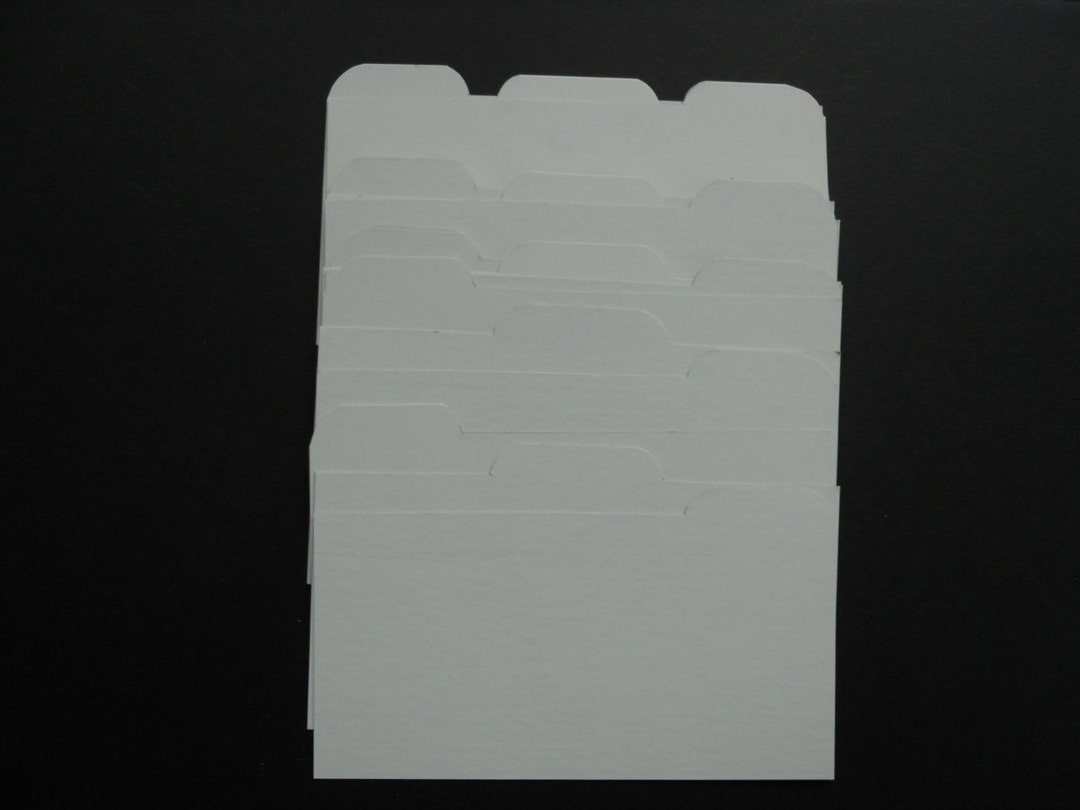 Cardstock Dividers for Both Sizes Etsy