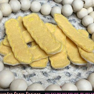 French Fries ITH Digital Download, 4x4 5x7 Side Order of Crinkle Fries, Grilling Felt Food Fast Food Imagination Play Kitchen Food Preschool