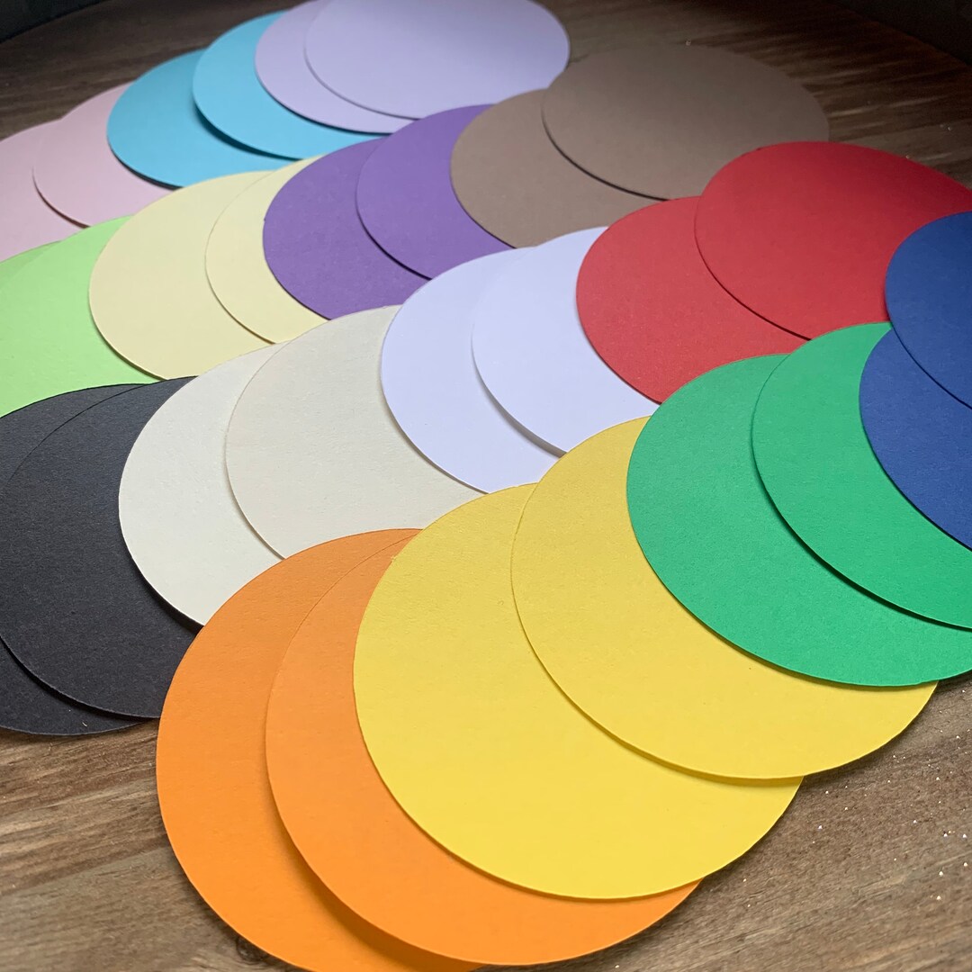 Round Circle Die Cuts 30x per Order, Card Making Scrapbooking Party