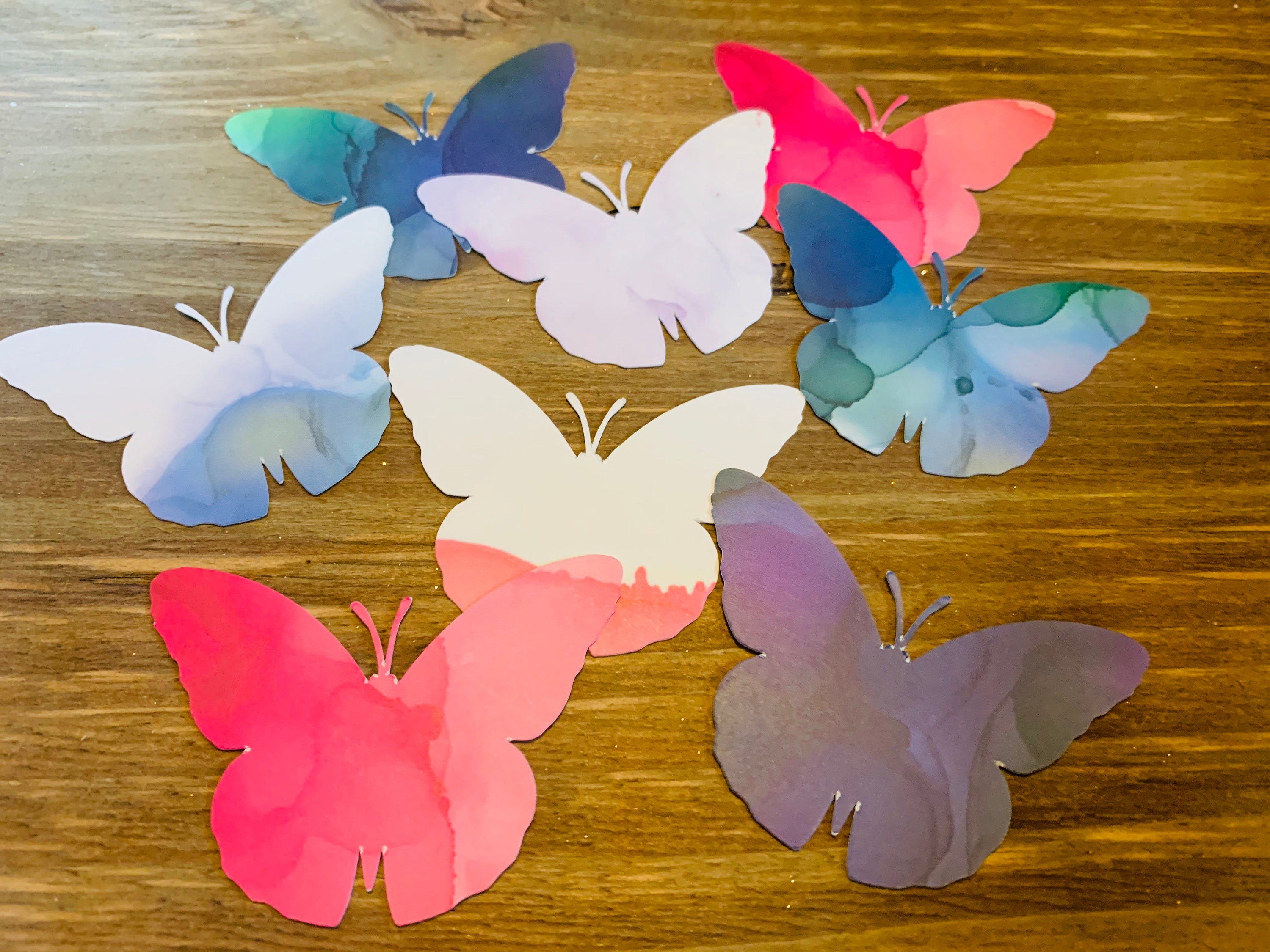 Cardstock Butterflies Die Cut 30x Etsy