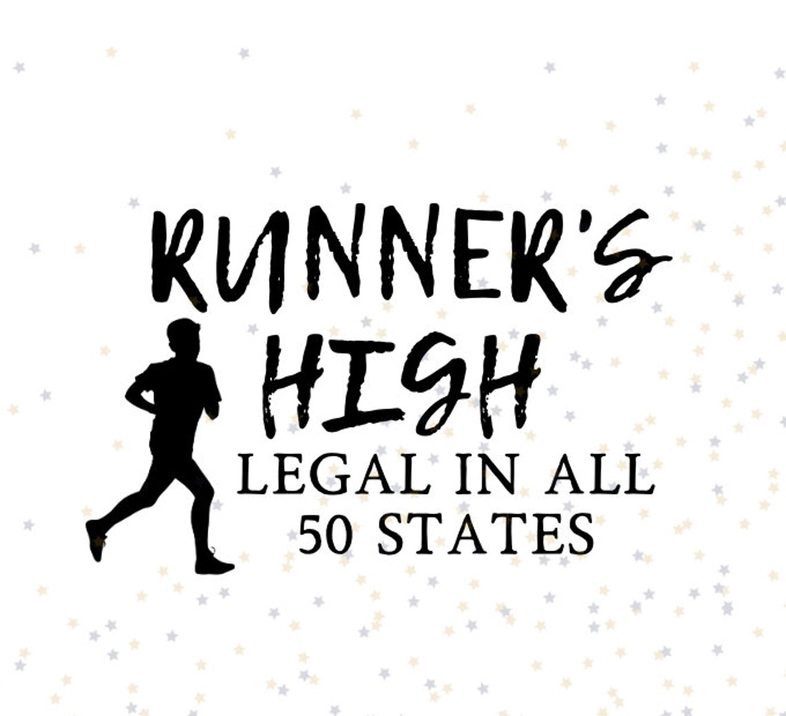 Runner's High male Svg Pdf Png Jpeg Digital Download Etsy