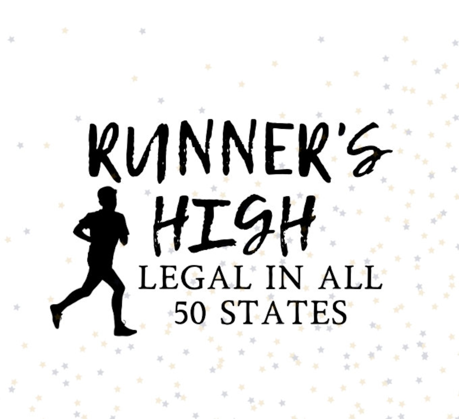 Runner's High male Svg Pdf Png Jpeg Digital Download Etsy