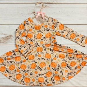 Brown Orange Dress - Etsy