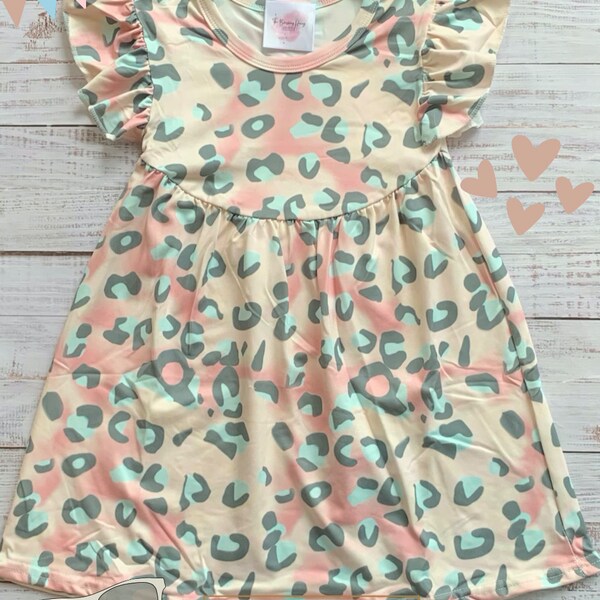 Pink Leopard Dress Etsy