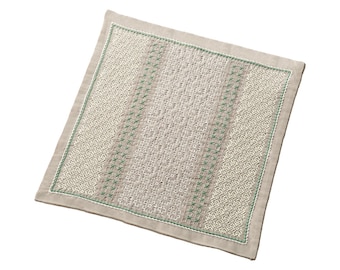 Japanse Sashiko Kit: Sashiko Hana-Fukin 'La boekettiere' - Madeliefje