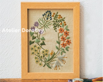 Alice Makabe Embroidery Kit & Frame- Frames of Four seasons : Summer