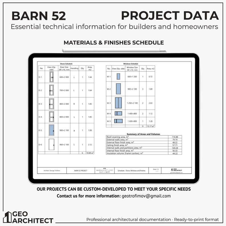 BARN 52 Modern House Plan – Barn Home | PDF DWG 3DS - Etsy