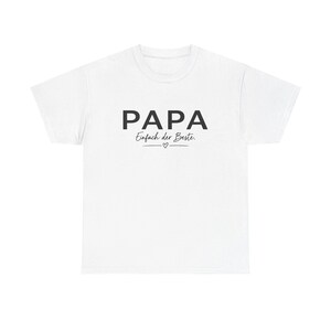 PAPA handwritten script T-Shirt | Dad typography tee, German "Papa" design