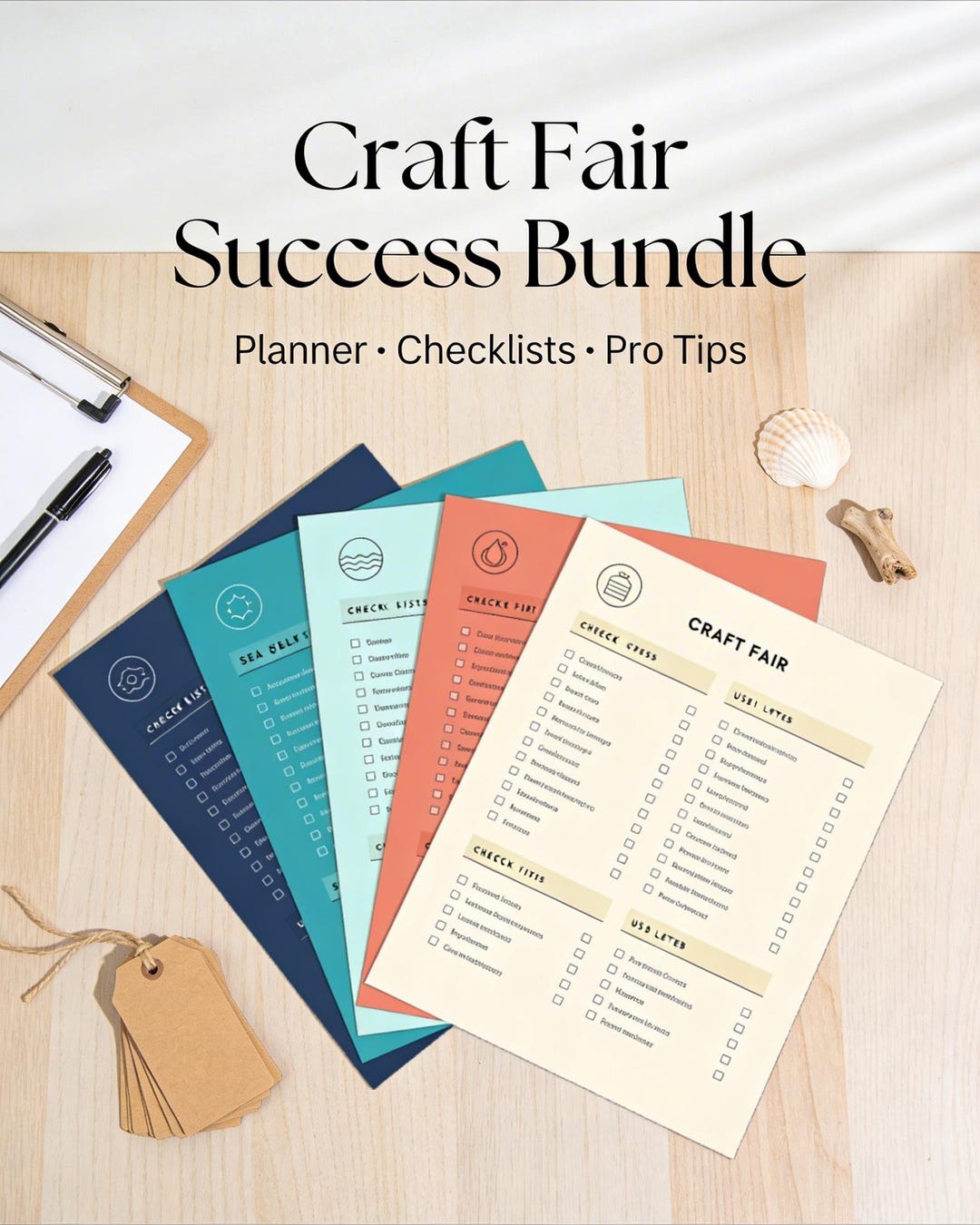 Craft Fair Checklist.pdf Craft Fair Success Planner Bundle | Show Checklist, Booth Setup ...