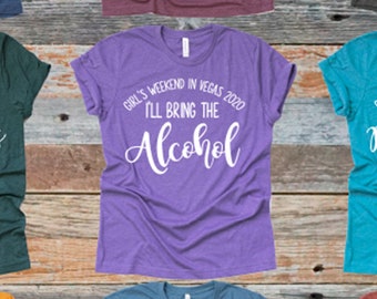Group Vacation Shirts: Funny Personalized "I'll Bring the" Bachelorette Party Tees