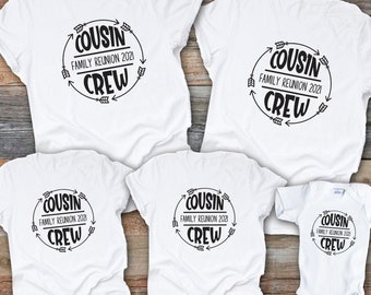Cousin Crew Shirts: Matching Family Reunion Vacation Tees