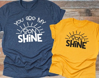 Mother Son Matching Shirts, You Are My SONshine Birthday Gift
